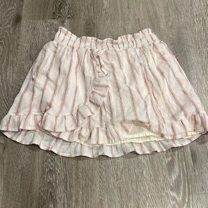 2/30 Ardene white striped skirt